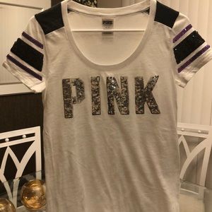 Vs pink sequins top